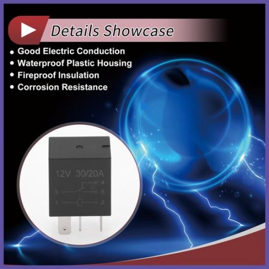 5 P Multi-Purpose Relay For Volvo V70 1998-2007 No.9441161 Black