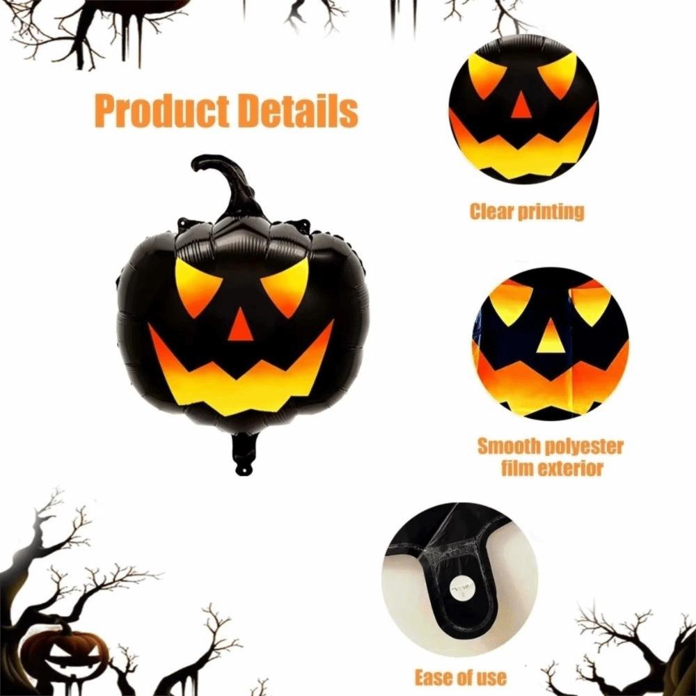 Skulls Halloween Balloons Black Pumpkin Pumpkin Head Balloons Pumpkin Balloons Outdoor