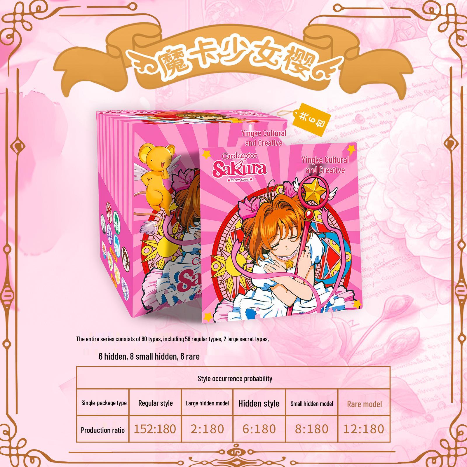 

Значок-пуговица Cardcaptor Sakura Первое издание - 58 мм Блайнд-бокс Аниме Мерч 5 boxes (30 packs)