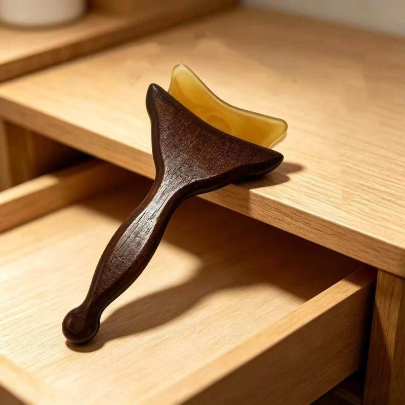 Sandalwood Facial Massage Tools Scraping Board Acupoint Neck Face Massager Facial Lifting Wrinkle Remover Beauty Skin Care Tools