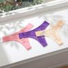 Low Waist Mesh Sheer Lace Thong Underpants Transparent Mesh Briefs Women Hollow Intimate Romantic T Panties Valentine's Day