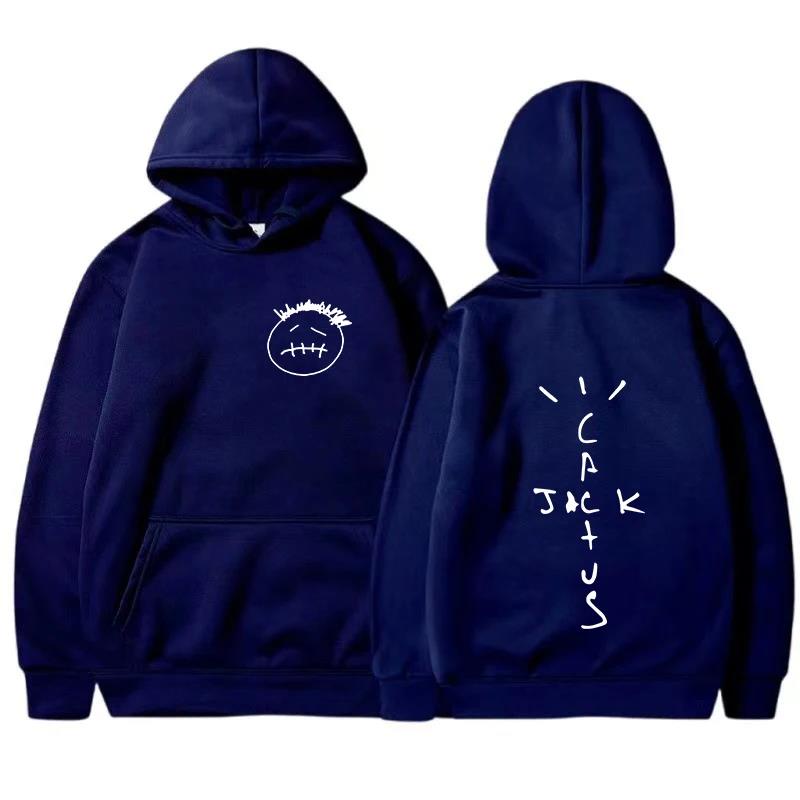 Herren Damen Mode Hip Hop Sweatshirt Ärmel Oversized Kapuzenpullover Tops Rapper Cactus Jack Musik Lässig Unisex Lang Album Hoodies