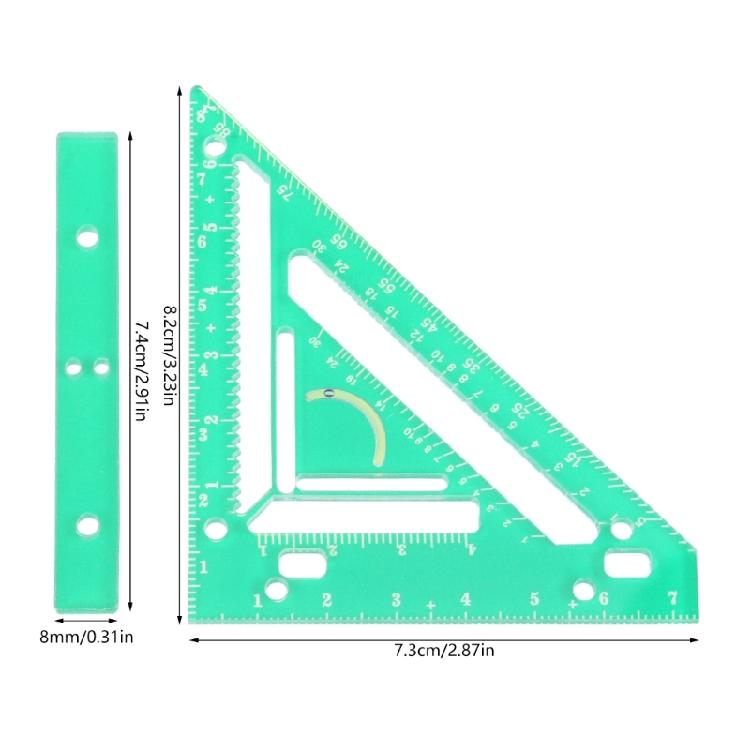 Precision Square Rafter Square Carpentry Squares with Bubble Jig Block Multifunction Rafter Square Tool