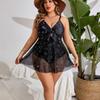 Women S Plus Size Black Floral Print One Piece Swimsuit