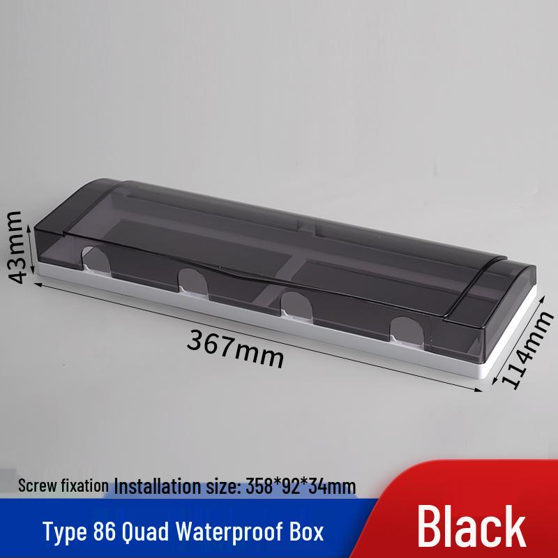 Outdoor Recessed Weatherproof Socket Cover with Screw Installation