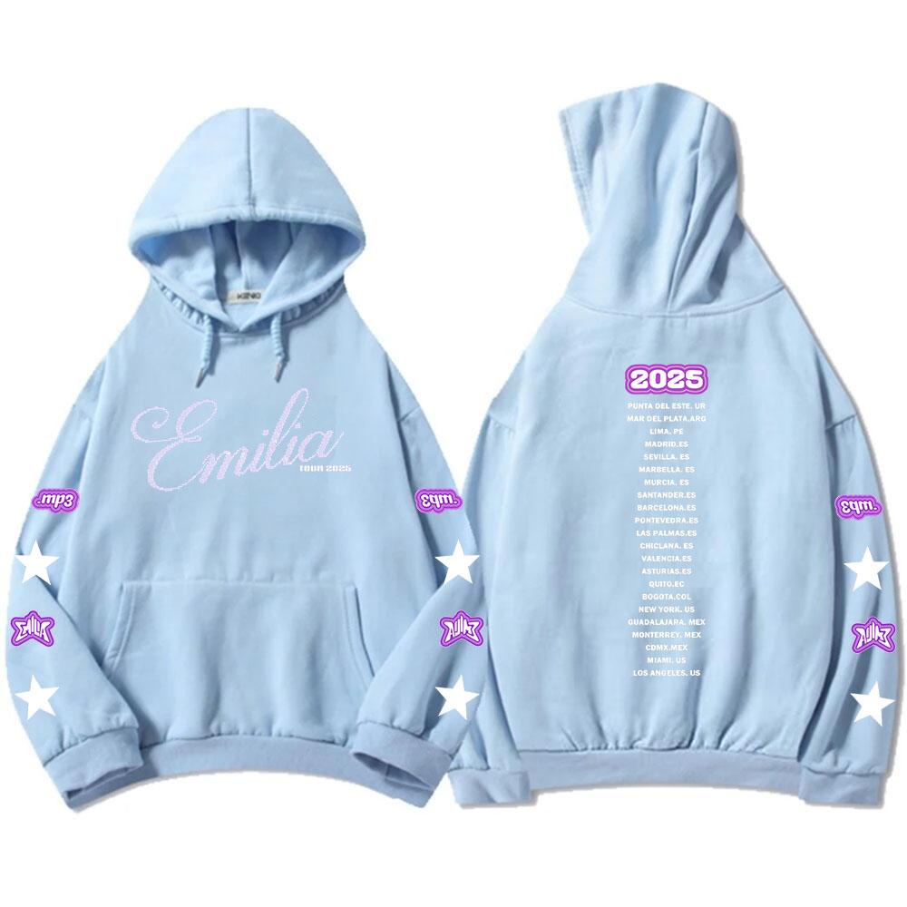 Men Women Clothes Emilia Mernes Singer Graphic Hoodies Fashion Long Sleeve Hooded Pullovers Autumn Fleece Male Sweatshirt Casual