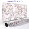 Pink Rococo Mouse Pad Loli Girl Large Gaming XXL Cute Bear  Bunny Nonslip Laptop Keyboard PC Gamer Office Exquisite Decoration