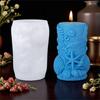 Ocean Creature Theme Silicone Candle Mold Cylinder Silicone Candle Molds for Epoxy Resin Candle Soap Home Decoration