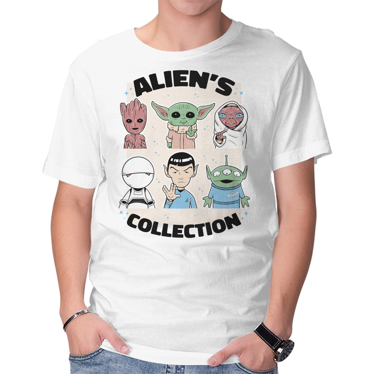 Unisex Crew Neck T-Shirt Alien s Collection Graphic Short Sleeve Casual Tee XXXL