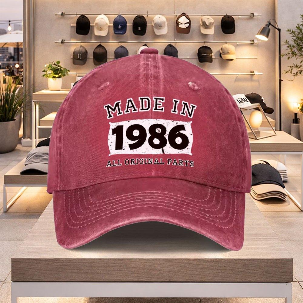 Retro Baseball Cap with Number  Letter  Adjustable Snapback Unisex Hat for Unisex Women