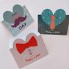 10Pcs 3D Heart Pop Up Greeting Card for Fathers Day Birthday Thank You Message Foldable Card with Love Shape Decoration Personalized Writing Space