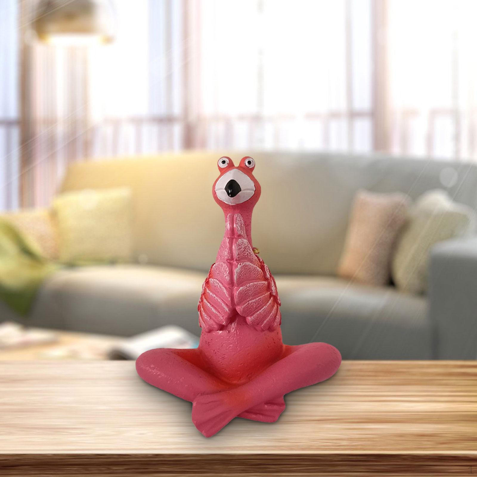 

Mini Flamingo Figurine Garden Resin Lawn Statue Decoration for Table