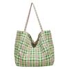 CANVAS Soft Thread Zipper Top-Handle Bags 2025 Fashion Versatile Youth Women's Handbags Large Capacity Patchwork Women's Bags