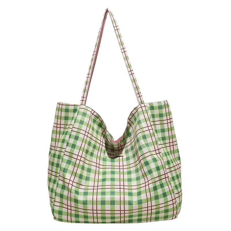 CANVAS Soft Thread Zipper Top-Handle Bags 2025 Fashion Versatile Youth Women's Handbags Large Capacity Patchwork Women's Bags