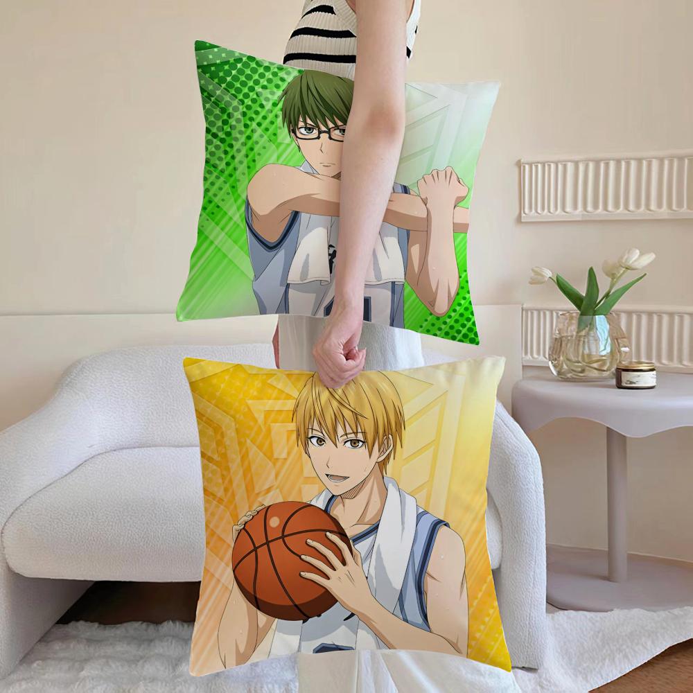 Hot Anime K-Kuroko'S Basketball Cushion Cover Pillowcase Short Plush Invisible Zipper Room Sofa Cushion Cover