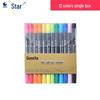 STA 3110 Watercolor Marker Set: Double-Ended Soft Tip, Water-Soluble, Washable Drawing Pens for Manga.