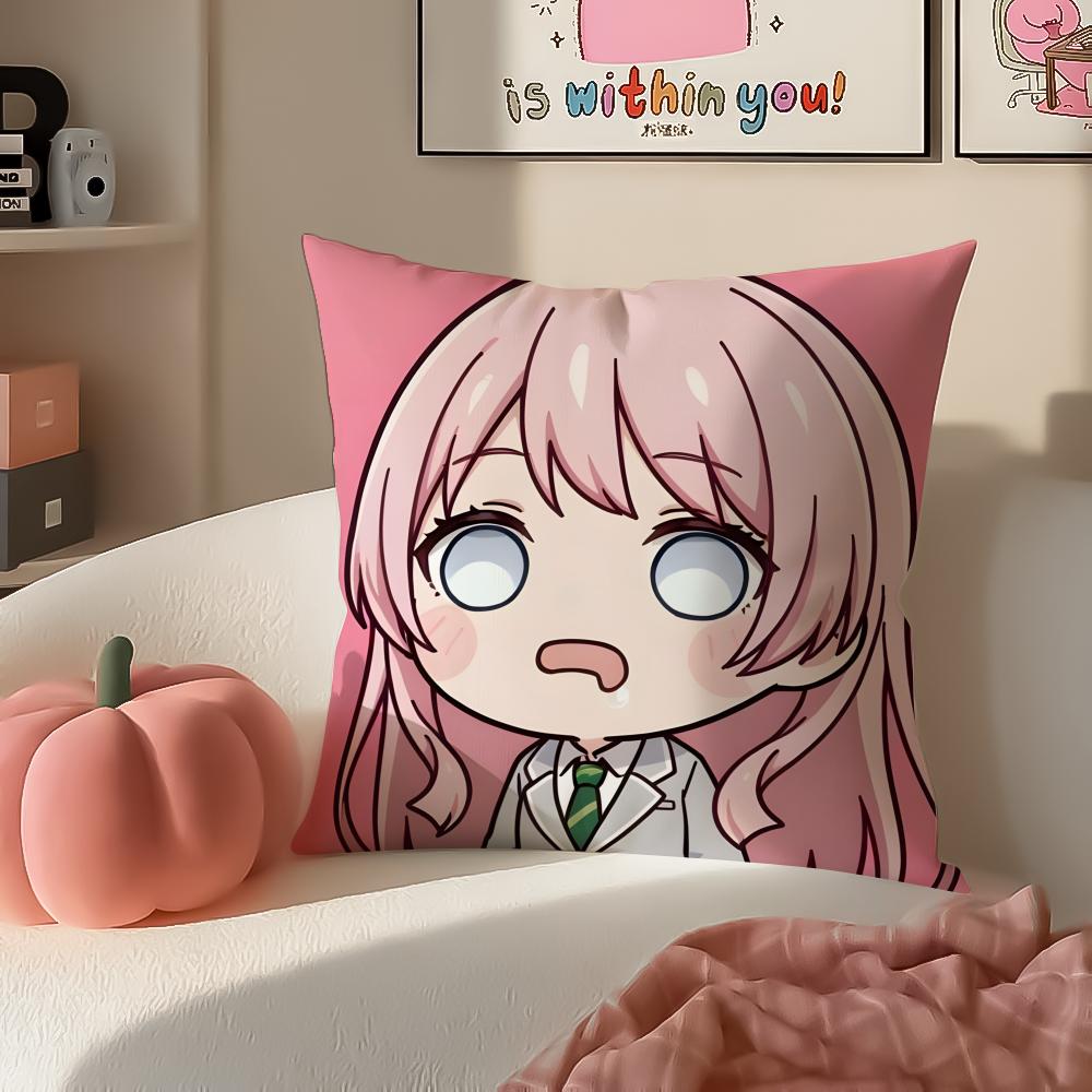 Anime Cartoon BanG Dream Its MyGOCute Cushion Cover Pillowcase Short Plush Invisible zipper Room Sofa Cushion Cover