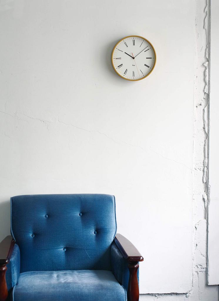 Lemnos Riki Roman Analog Wall Clock WR17-12 Lemnos Gold, Diameter 25.1cm x Depth 6cm