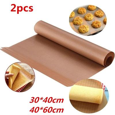 1/2PCS Baking Mat 60*40/30*40cm Reusable Barbecue Pad Heat-Resistant Non-Stick Outdoor Cooking Tray