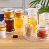 Clear Seasoning Box Acrylic Storage Container Condiment Jars