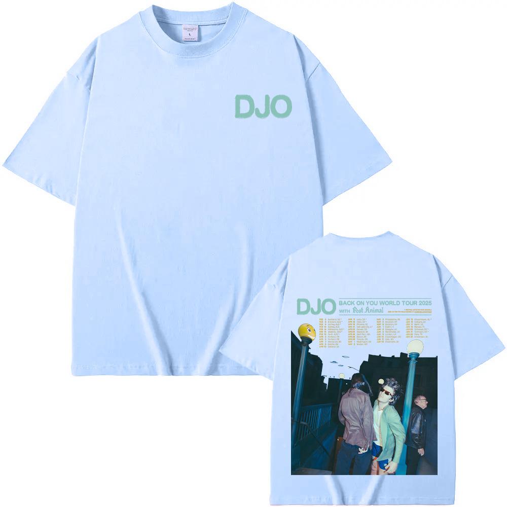 

Футболки Djo Back on You World Tour 2025 Футболка Joe Keery New Fans Gift Футболка унисекс свободного покроя из хлопка в уличном стиле Летние повседневные топы M