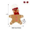 Gingerbread Man Plush Ornament for Christmas Tree Decoration