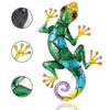 1 Pcs Matte Colored Cracked Gecko Pendant Creative Iron Animal Wall Hanging Home Metal Decoration