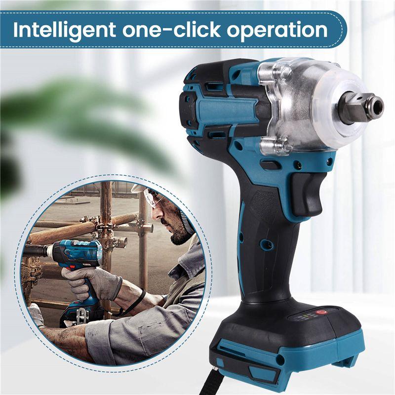 Easy Use 350N.M Electric Brushless Impact Wrench Brushless Cordless Electric Wrench For 21V Battery Power Tools