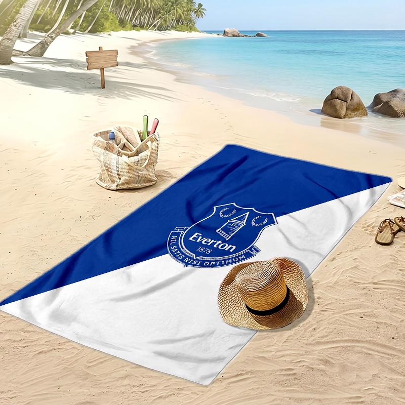 Everton Football Print Beach Towel, Large Soft Quick Dry Towel for Beach Camping Swimming