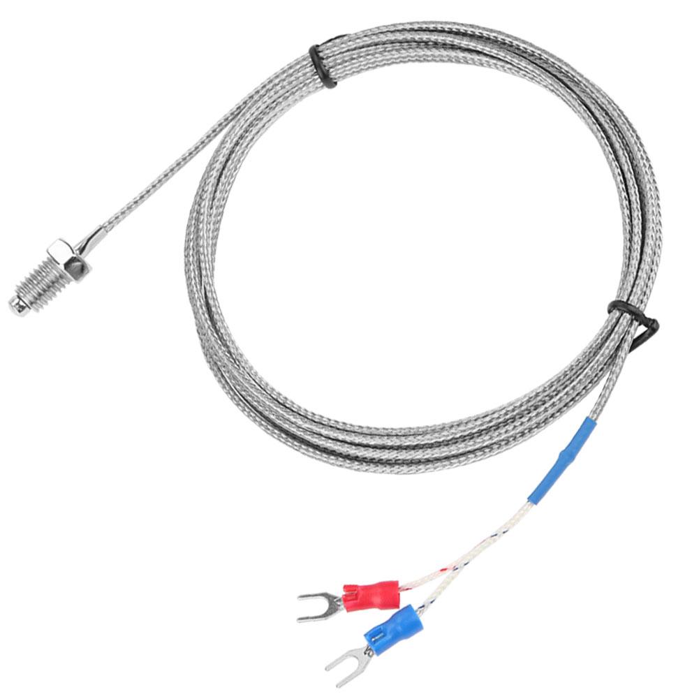 M8 Screw Thread Type K Thermocouple Temperature Sensor Wire 0 400 Celsius  (2 M)