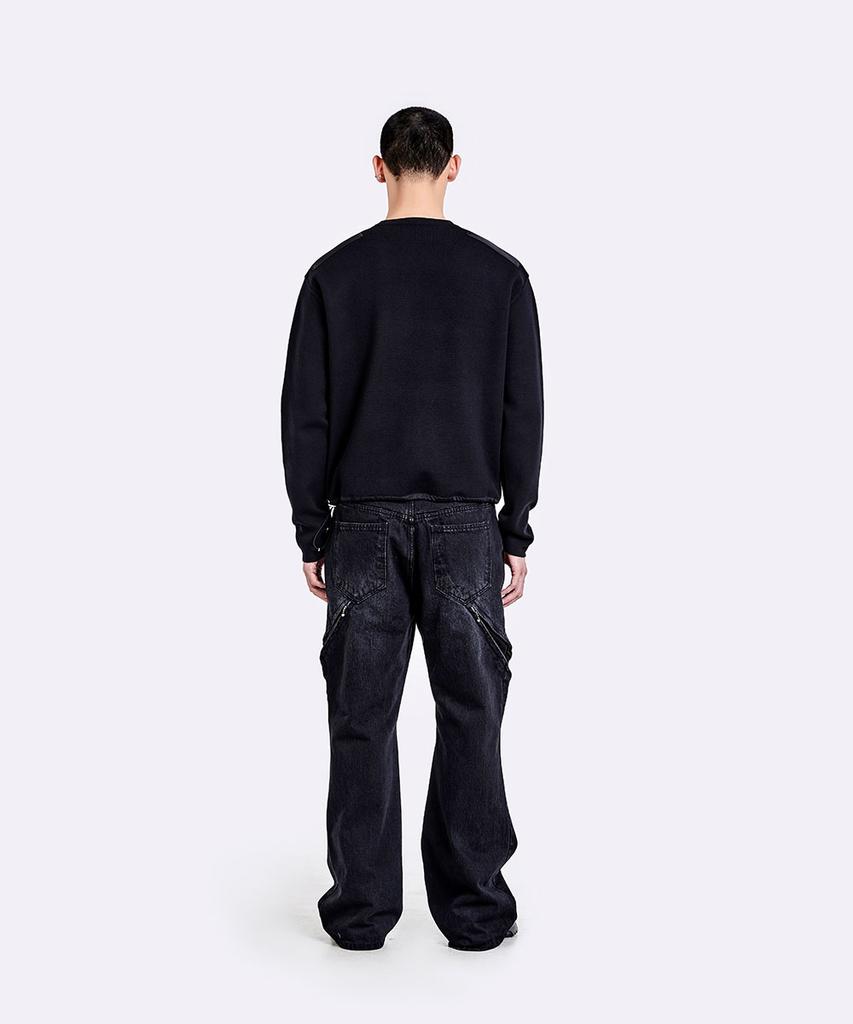 51Peosenteu Devils Denim Pants - Washed Black