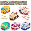 Baby Montessori Weiches Auto Spielzeug mit Karten Spielmatte und Aufbewahrungstasche