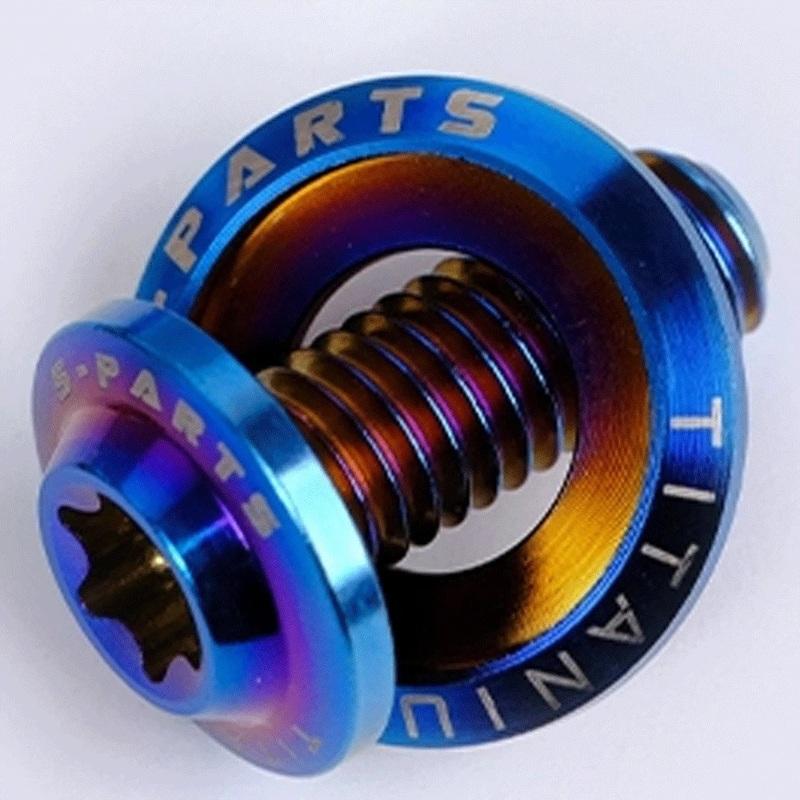 1 PC D16mm M8 p1.25mm x 15 18 20 25 30 35 40 45 mm + Washer GR5 Titanium Alloy A3 Mushroom Head Bolt for Motorcycle DIY