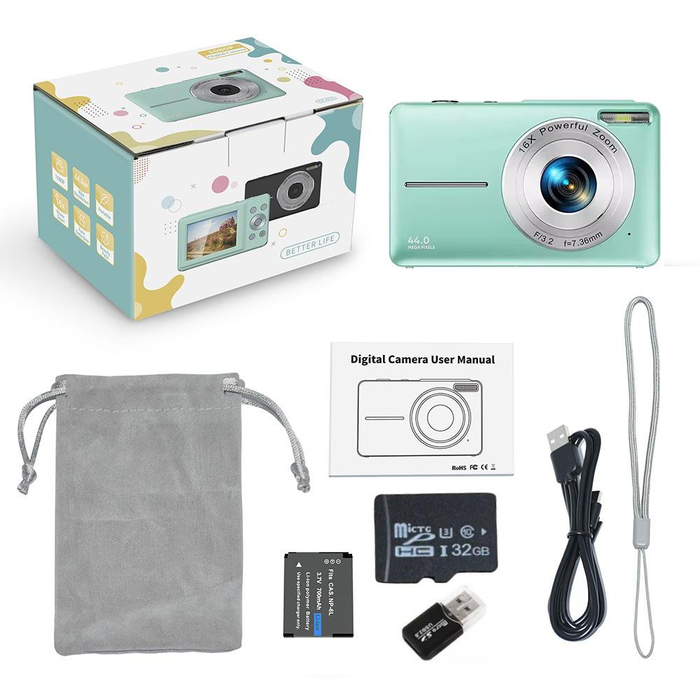 HD Digital Mini Camera for Students & Kids - Selfie & Beauty Features