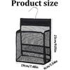 Mesh Shower Caddy Hanging, PVC Bathroom Storage Bag for College Dorm, Gym, Swimming, RV And Travel, Black