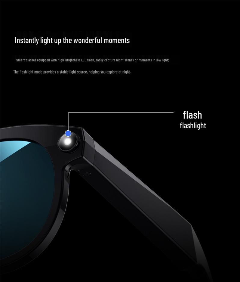 M88 Smart Glasses: 2MP AI Image Recognition, Real-time Translation, HD Photography, Bluetooth Calls.