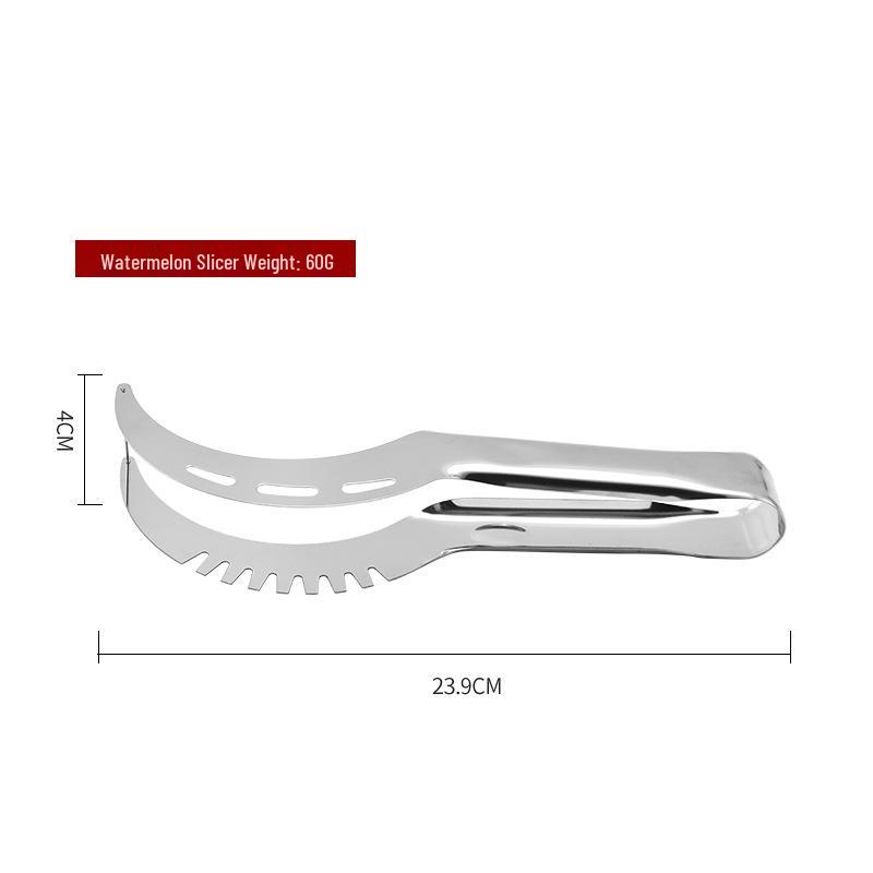 Stainless Steel Watermelon & Cantaloupe Slicer - Fruit Splitter & Core Remover Kitchen Tool