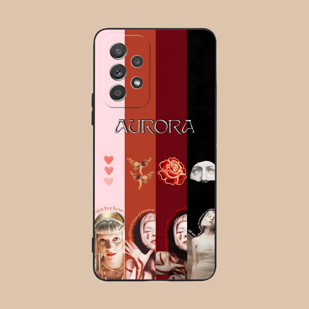 Aurora Aksnes Matte TPU Mobile Phone Case for Samsung Galaxy A56 55 54 53 52 51 36 35 34 23 16 15 5G Colorful Cover