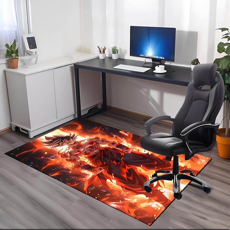 Dragon Ball Printed Carpet, for Office Chair Living Room Bedroom Kitchen Room Decor Gifts.