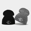 Autumn and winter new personalized letter embroidery knitted hat outdoor warm wool hat niche casual cold hat tide