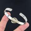 Gift For Women Bangle Flower Adjustable 925 Silver Natural Bumble Bee Jasper