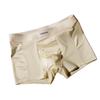 Men's Light Luxury Satin Breathable Boxer Briefs – Ice Silk & Antibacterial Mesh, Comfortable High-End Summer Underwear