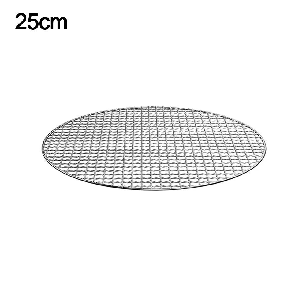 Neue Eisen Grillroste Rund Antihaft Grillnetz Wiederverwendbares BBQ Bratnetz