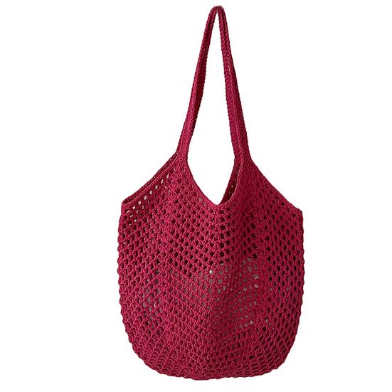 Borsa Intrecciata Vuota Borsa a TOTE in Paglia di Grande Capacità Borsa Elegante a Spalla Singola per Viaggio Spiaggia Shopping