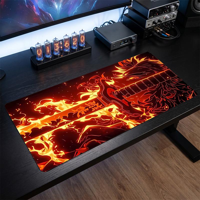 Agatsuma Zenitsu Printed Mouse Pad Non-Slip Waterproof Rubber Desk Mat for Gaming Office Laptop Home Decor Gift