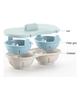 Microwave Double Egg Poacher Maker With Lid Detachable Drain Basket Heat Resistant Food Grade PP Poached Egg Cooker Steamer Kitchen Gadget
