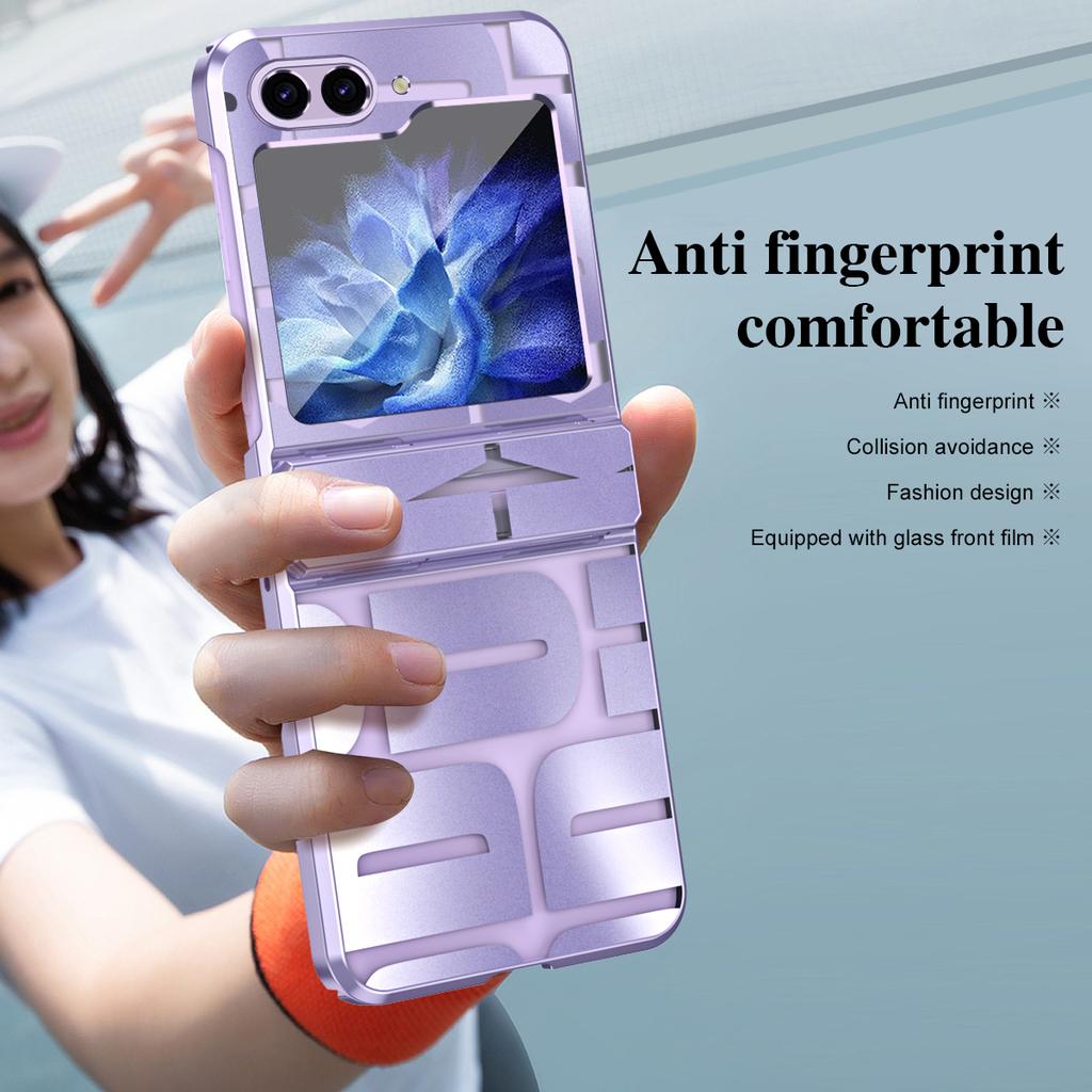 Průhledný kryt s panty pro Samsung Galaxy Z Flip 6 5 4 3 Krásný celoplošný odolný kryt pro Galaxy Z Flip6 Flip5 Flip4 Flip3