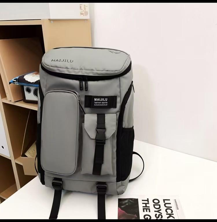 Print Large Letter Capacity Multifunctional Backpack For Outdoor Activitie