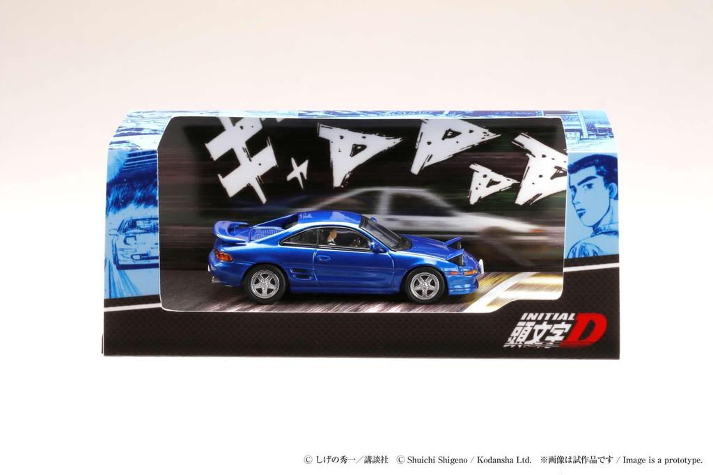 Hobby Japan Scale Toyota MR2 D VS Takumi Kai Kogashira with Driver Figure HJ643045D 1/64 (SW20) G-Limited/Initial Fujiwara, (Finished Model)