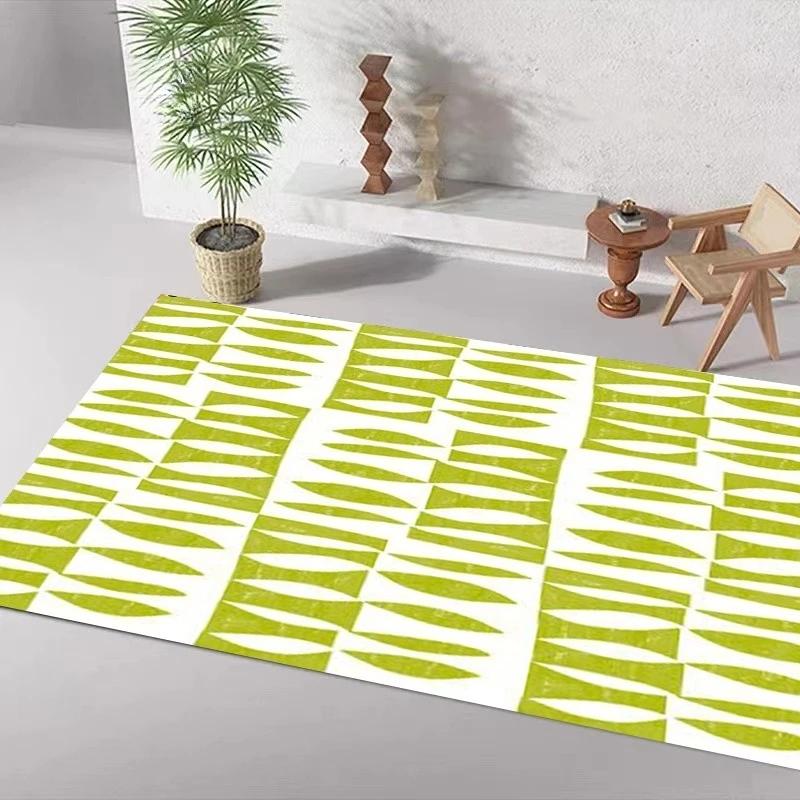 Green Leaf Pattern Tropical Carpet Entrance Bathroom Floor Mats Nordic Kitchen Rugs Anti-slip Mat for Bathroom Door Mats Decor